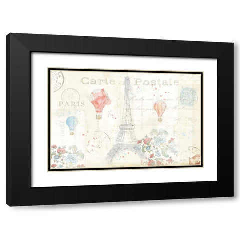 Lighthearted in Paris I Black Modern Wood Framed Art Print with Double Matting by Pertiet, Katie