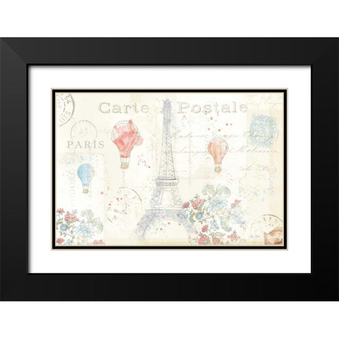 Lighthearted in Paris I Black Modern Wood Framed Art Print with Double Matting by Pertiet, Katie