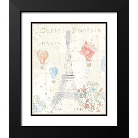 Lighthearted in Paris II Black Modern Wood Framed Art Print with Double Matting by Pertiet, Katie