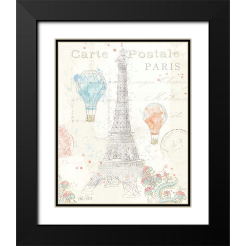 Lighthearted in Paris III Black Modern Wood Framed Art Print with Double Matting by Pertiet, Katie