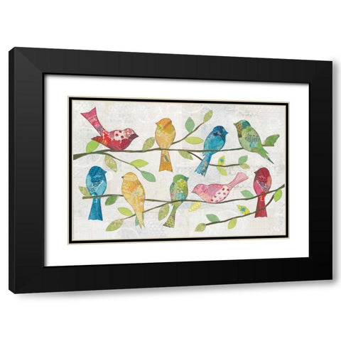 Catching Up VI Black Modern Wood Framed Art Print with Double Matting by Prahl, Courtney