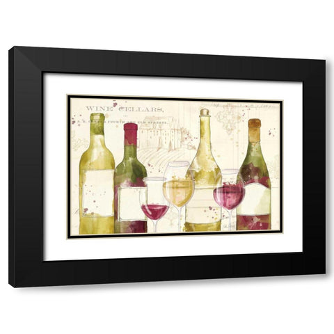 Chateau Winery I Black Modern Wood Framed Art Print with Double Matting by Pertiet, Katie