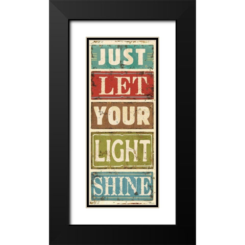 Shine I Black Modern Wood Framed Art Print with Double Matting by Pela Studio