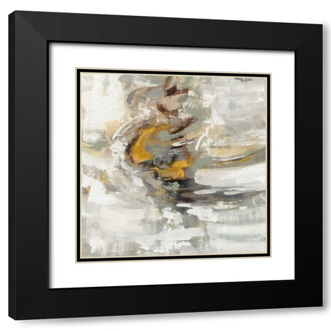 Amber Ring Black Modern Wood Framed Art Print with Double Matting by Vassileva, Silvia