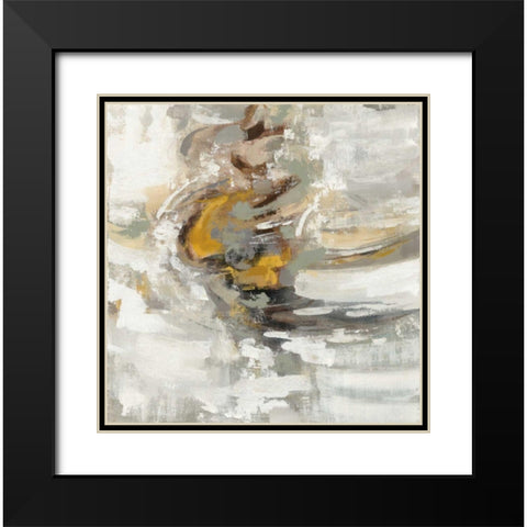 Amber Ring Black Modern Wood Framed Art Print with Double Matting by Vassileva, Silvia