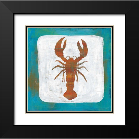 Ahoy II Red Blue Black Modern Wood Framed Art Print with Double Matting by Averinos, Melissa