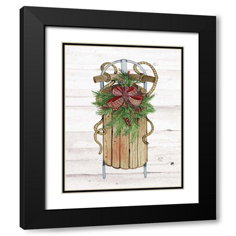 Holiday Sports II on White Wood Black Modern Wood Framed Art Print with Double Matting by McKenna, Kathleen Parr