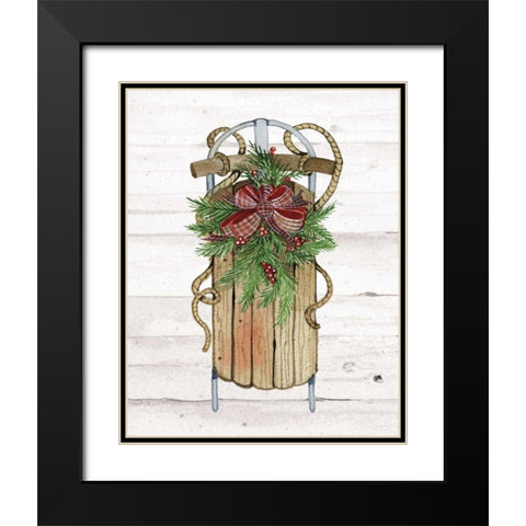 Holiday Sports II on White Wood Black Modern Wood Framed Art Print with Double Matting by McKenna, Kathleen Parr