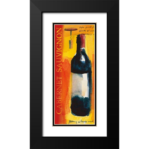 Full Bodied Yellow Black Modern Wood Framed Art Print with Double Matting by Clark, Michael