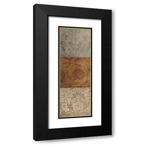 Taupe Majesty II Black Modern Wood Framed Art Print with Double Matting by Audit, Lisa