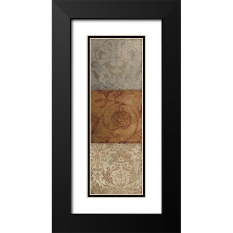 Taupe Majesty II Black Modern Wood Framed Art Print with Double Matting by Audit, Lisa