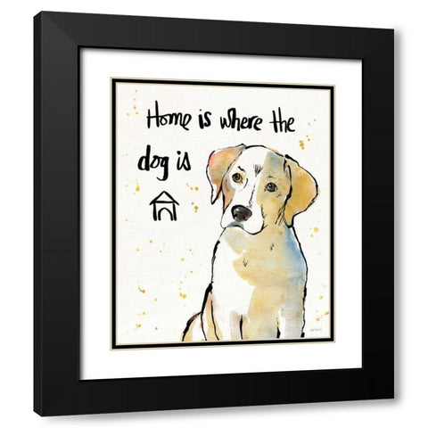 Strike a Paws VIII Black Modern Wood Framed Art Print with Double Matting by Tavoletti, Anne