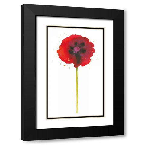 Splash II with Gold Black Modern Wood Framed Art Print with Double Matting by Novak, Shirley
