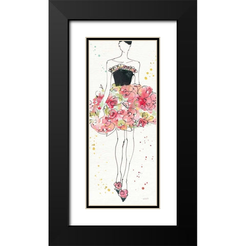 Floral Fashion II Black Modern Wood Framed Art Print with Double Matting by Tavoletti, Anne
