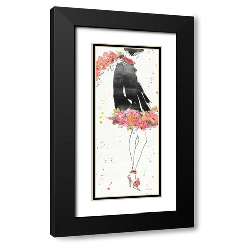 Floral Fashion IV Black Modern Wood Framed Art Print with Double Matting by Tavoletti, Anne