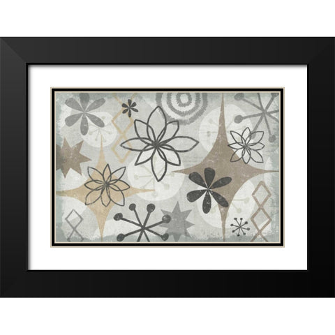 Mid Century Mystique Archroma Black Modern Wood Framed Art Print with Double Matting by Mullan, Michael