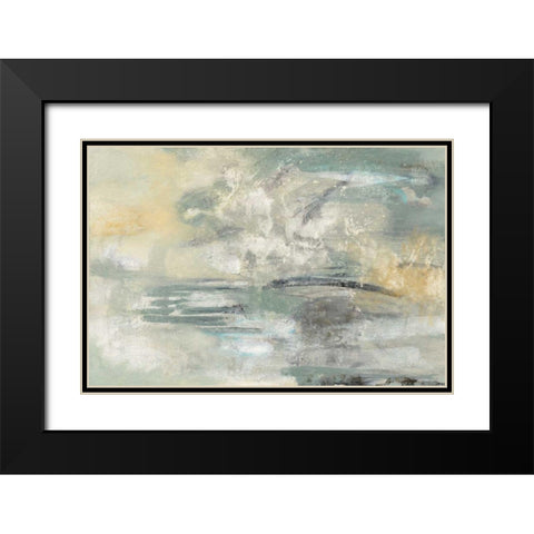 Looking at the Mist Black Modern Wood Framed Art Print with Double Matting by Vassileva, Silvia