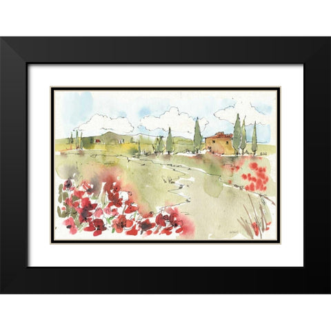 Tuscan Elegance II Black Modern Wood Framed Art Print with Double Matting by Tavoletti, Anne