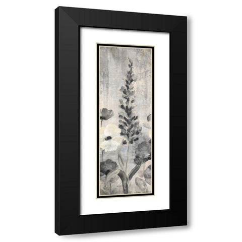 Crystal Raindrops Panel IV BW Black Modern Wood Framed Art Print with Double Matting by Vassileva, Silvia