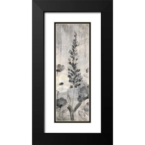 Crystal Raindrops Panel IV BW Black Modern Wood Framed Art Print with Double Matting by Vassileva, Silvia