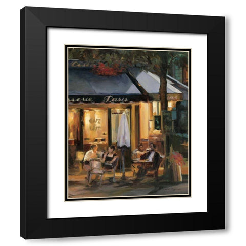 La Brasserie III Black Modern Wood Framed Art Print with Double Matting by Hageman, Marilyn