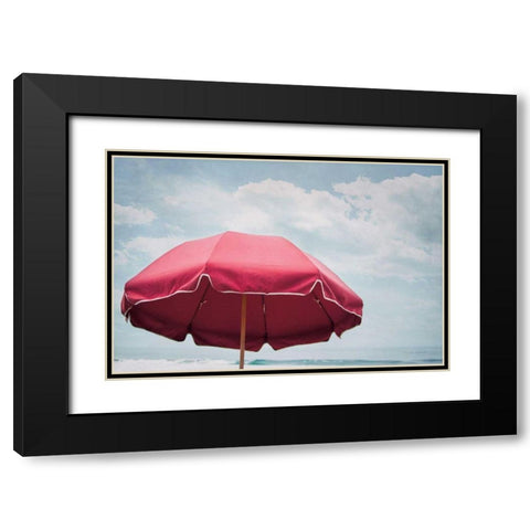 Beach Bliss I Black Modern Wood Framed Art Print with Double Matting by Urquhart, Elizabeth