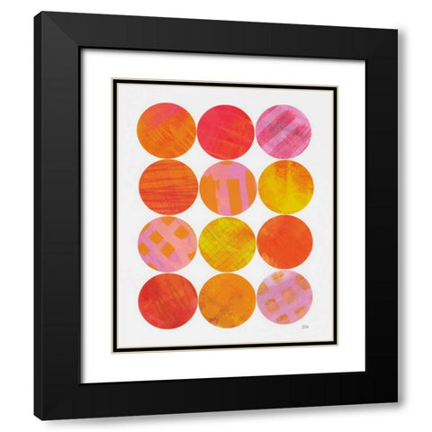 Kitchen Garden Dots I Black Modern Wood Framed Art Print with Double Matting by Averinos, Melissa