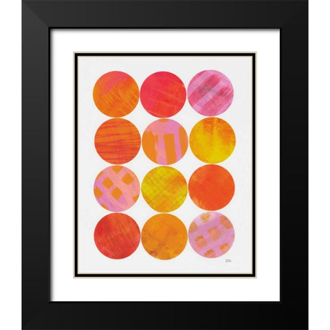 Kitchen Garden Dots I Black Modern Wood Framed Art Print with Double Matting by Averinos, Melissa
