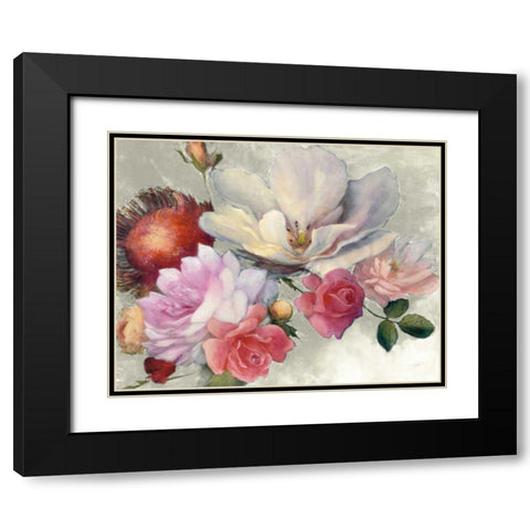 Flemish Fantasy on White Black Modern Wood Framed Art Print with Double Matting by Purinton, Julia