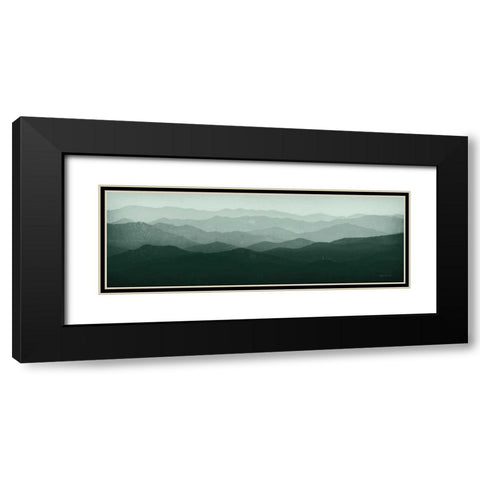 Green Mountains Black Modern Wood Framed Art Print with Double Matting by Fowler, Ryan