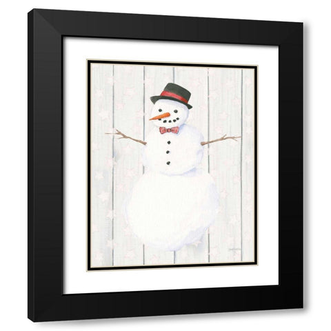 Welcome Christmas II Black Modern Wood Framed Art Print with Double Matting by Jackson, Jenaya