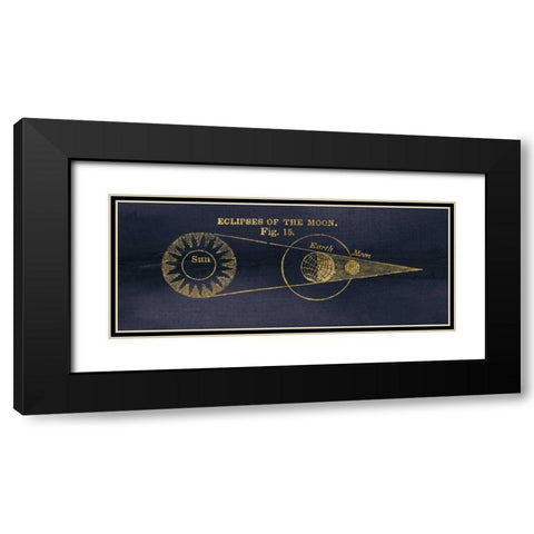Geography of the Heavens IV Blue Gold Black Modern Wood Framed Art Print with Double Matting by Wild Apple Portfolio