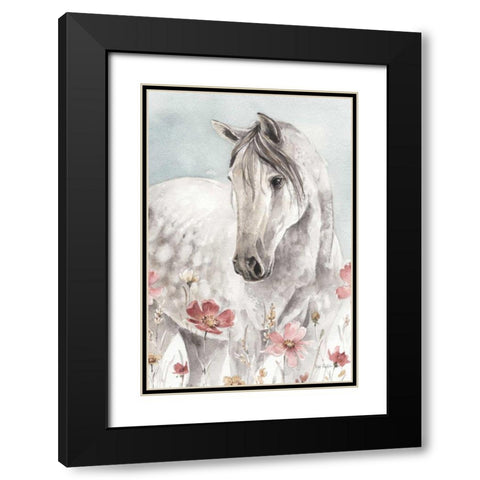 Wild Horses I Crop Black Modern Wood Framed Art Print with Double Matting by Audit, Lisa