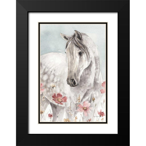 Wild Horses I Crop Black Modern Wood Framed Art Print with Double Matting by Audit, Lisa