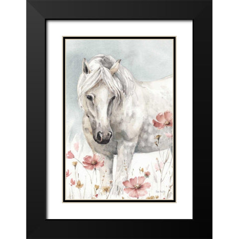 Wild Horses II Crop Black Modern Wood Framed Art Print with Double Matting by Audit, Lisa