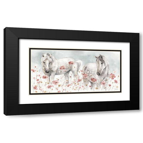 Wild Horses III Black Modern Wood Framed Art Print with Double Matting by Audit, Lisa