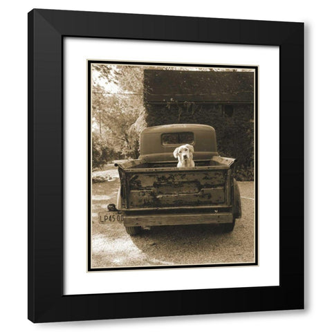Get Out of Dodge Black Modern Wood Framed Art Print with Double Matting by Dratfield, Jim