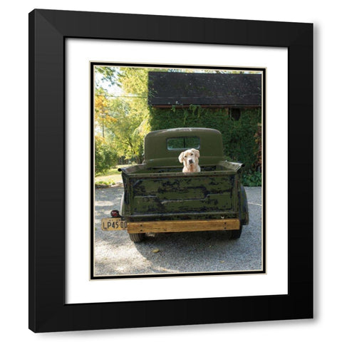 Get Out of Dodge Hunter Green Black Modern Wood Framed Art Print with Double Matting by Dratfield, Jim