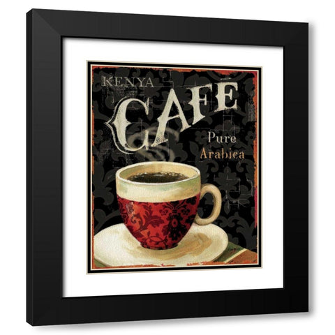 Today s Coffee I Black Modern Wood Framed Art Print with Double Matting by Audit, Lisa