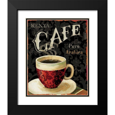 Today s Coffee I Black Modern Wood Framed Art Print with Double Matting by Audit, Lisa