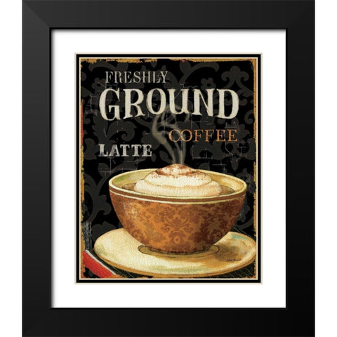 Today s Coffee II Black Modern Wood Framed Art Print with Double Matting by Audit, Lisa
