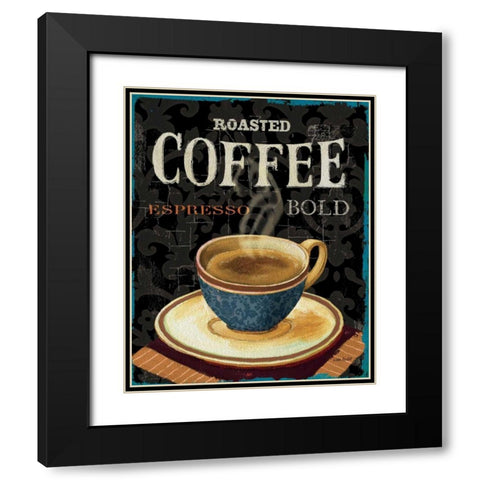 Today s Coffee IV Black Modern Wood Framed Art Print with Double Matting by Audit, Lisa