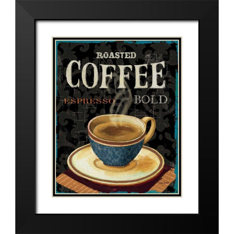 Today s Coffee IV Black Modern Wood Framed Art Print with Double Matting by Audit, Lisa