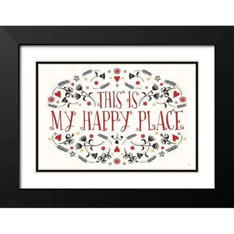 Otomi Farm I Black Modern Wood Framed Art Print with Double Matting by Charron, Veronique