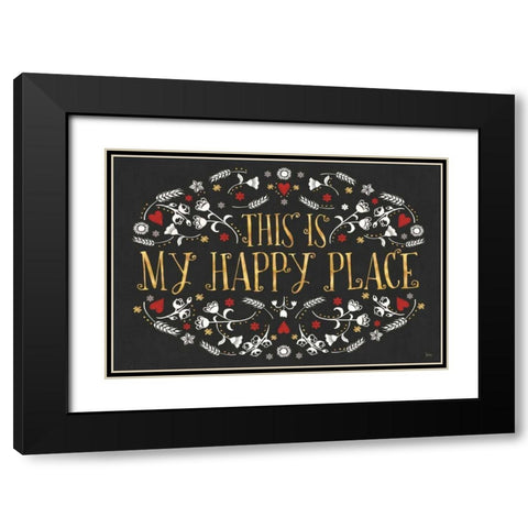 Otomi Farm I Black Black Modern Wood Framed Art Print with Double Matting by Charron, Veronique