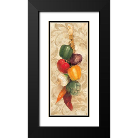 Mixed Vegetables I Black Modern Wood Framed Art Print with Double Matting by Hristova, Albena