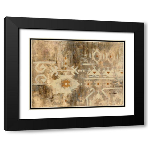 Southwest Design III Black Modern Wood Framed Art Print with Double Matting by Vassileva, Silvia