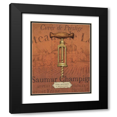 Antique Corkscrew II Red Black Modern Wood Framed Art Print with Double Matting by Brissonnet, Daphne