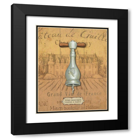 Antique Corkscrew III Yellow Black Modern Wood Framed Art Print with Double Matting by Brissonnet, Daphne