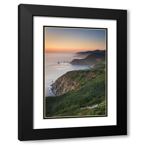 Big Sur II Black Modern Wood Framed Art Print with Double Matting by Majchrowicz, Alan
